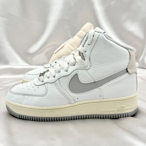 Nike Air Force 1 High Sculpt Silver White Women's Sz 8 Sneakers DC3590-101